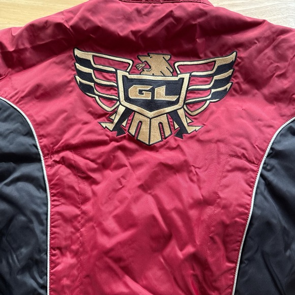 Honda Gold Wing Black‎ and Red Motorcycle Jacket Windbreaker Size Medium - Picture 6 of 7